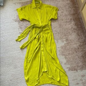 Steve Madden lemon lime midi dress size 0